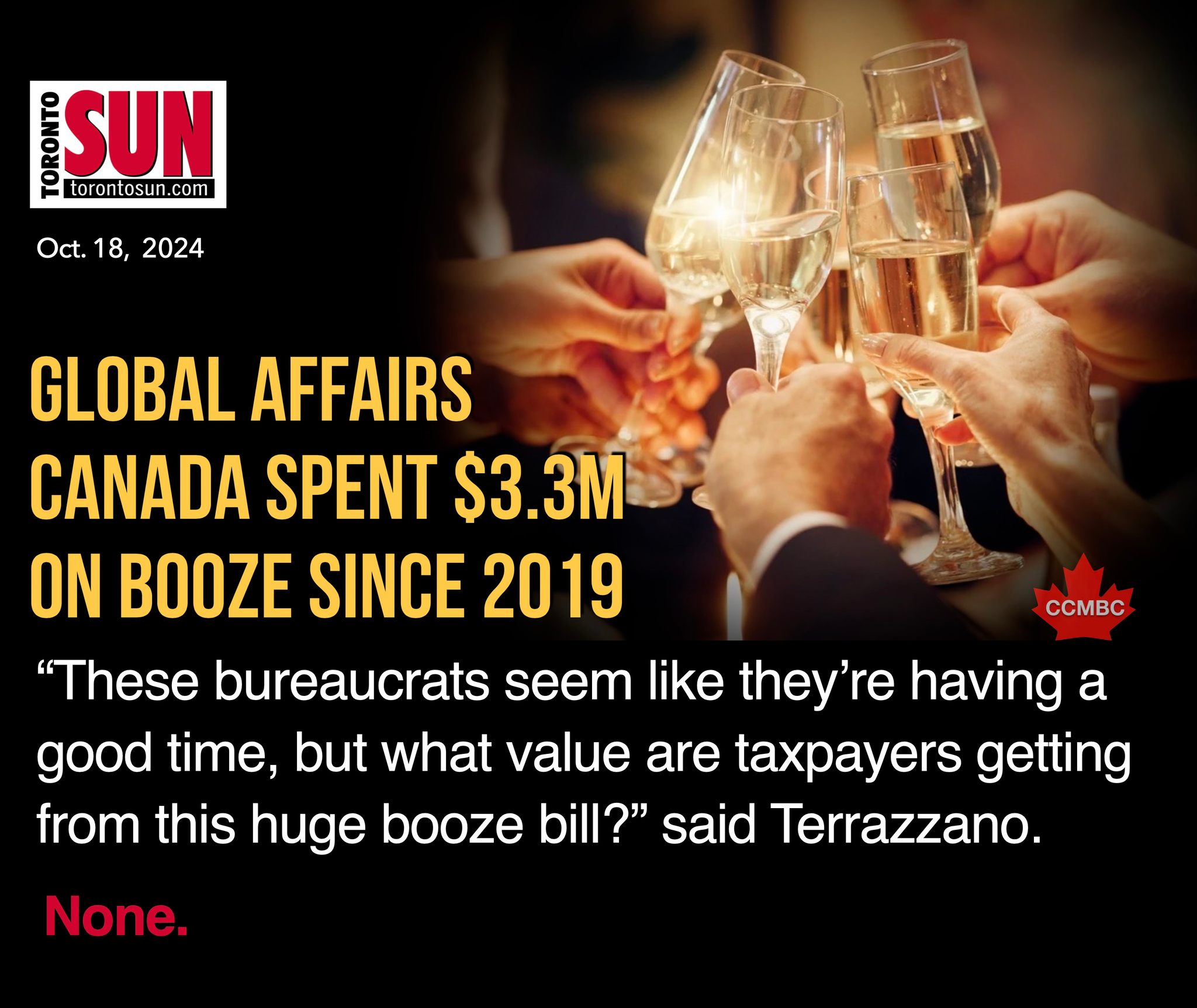 Global Affairs Canada Spent $3.3M on Booze