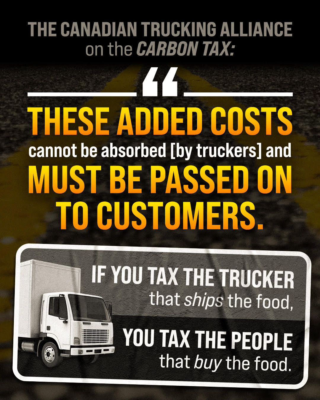 These Taxes Cannot Be Absorbed by Truckers